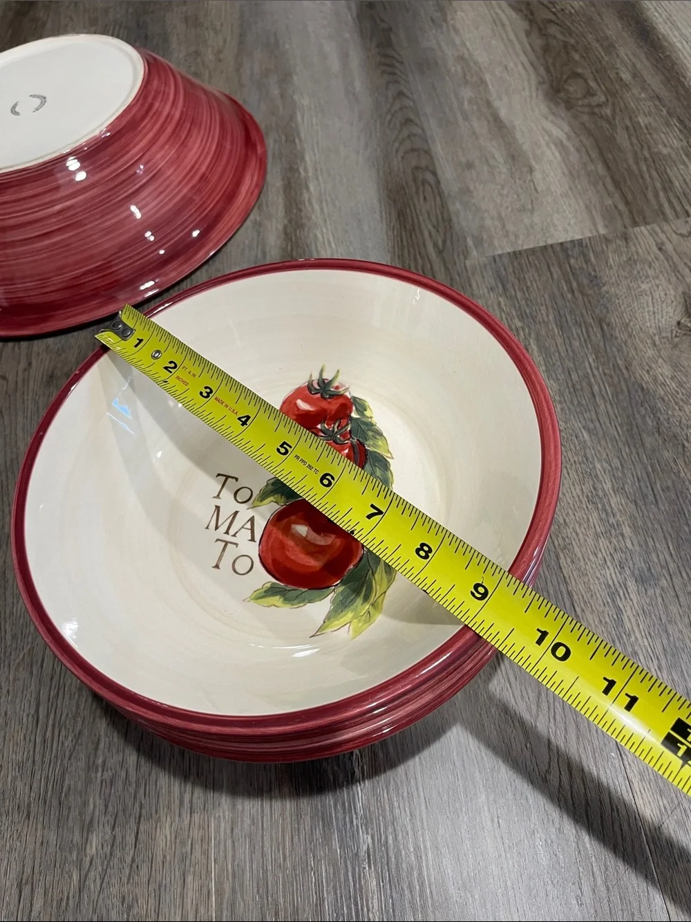 Williams-Sonoma ceramic Italian Vegetables Herbs Pasta Serving bowls set of 5